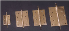 BRASS RAILWAY HINGES WITH TIPS DECORATIVE